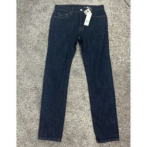 Outerknown Jeans Mens 31x34 Blue Selvedge SEA‎ Ambassador Slim Fit Dark Organic